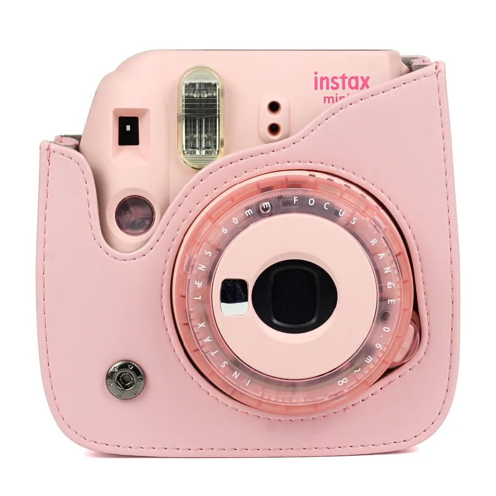 Желтый/розовый/синий/фиолетовый PU кожаная сумка Instax Mini чехол с плечевым ремнем для Fujifilm Instax Mini 8/9 мгновенная камера