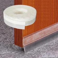 5M Self Adhesive Door Seal Strip Weather Strip Silicone Soundproofing Window Seal Draught Dust Door Windshield Sealing Strip