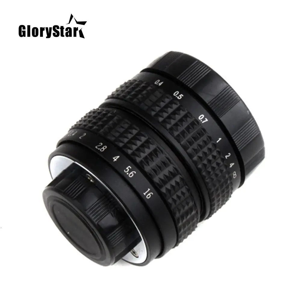 GloryStar 50 мм F1.4 CC ТВ кино объектив + C крепление макрокольцо для Nikon F AI SLR Камера D5600 D5300