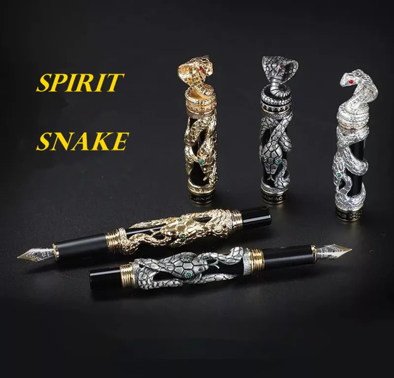 Jinhao Snake Fountain Pen Luxury Writing Pen Nib 0.5mm Ink Pens For