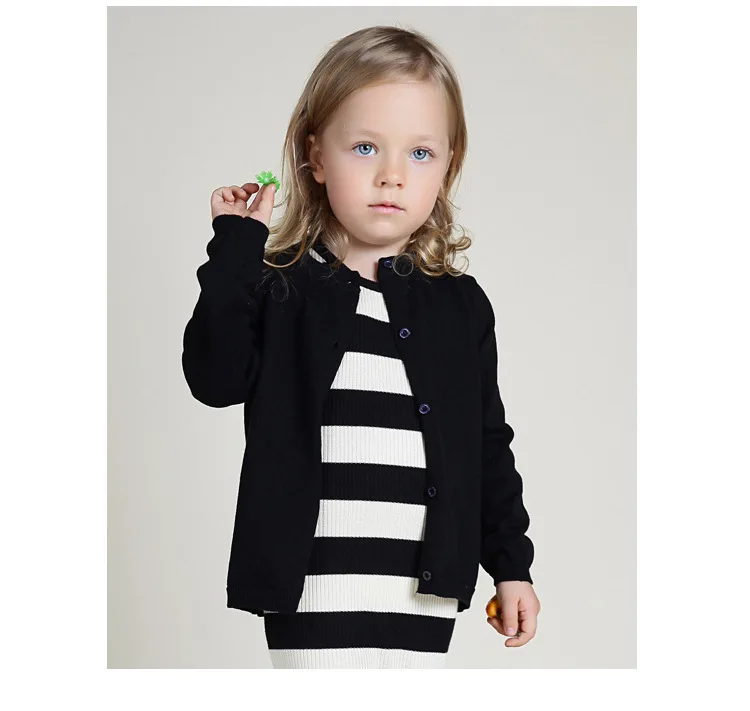 Children Candy Colors Clothes Winter Baby Knitting Cardigan Kids Warming Long Sleeves Knitted Sweater Coats Tops Button Clothing
