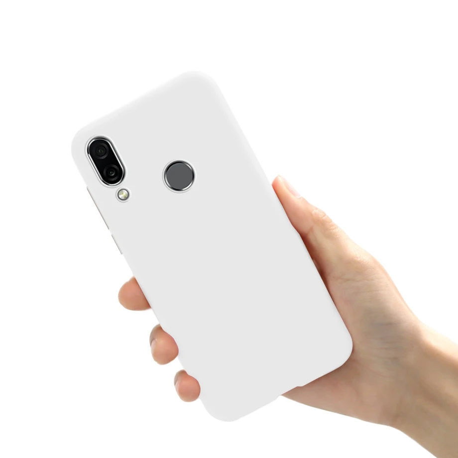 Candy Color Silicone Back Cover - Soft and Protective Phone Case