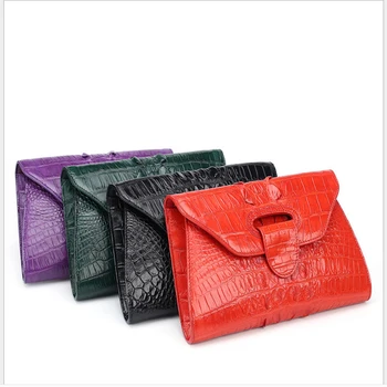 

YILUNXI 2019 New style alligator skin lady Chain bag appointment fashion leather handbag real leather inclined shoulder bag