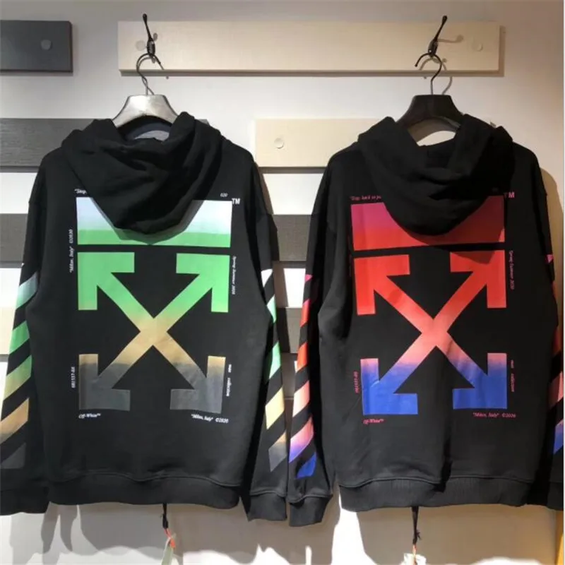 

2020 new hip hop 19ss graffiti print plus size couple hooded sweatshirt hip hop sweatshirt ow