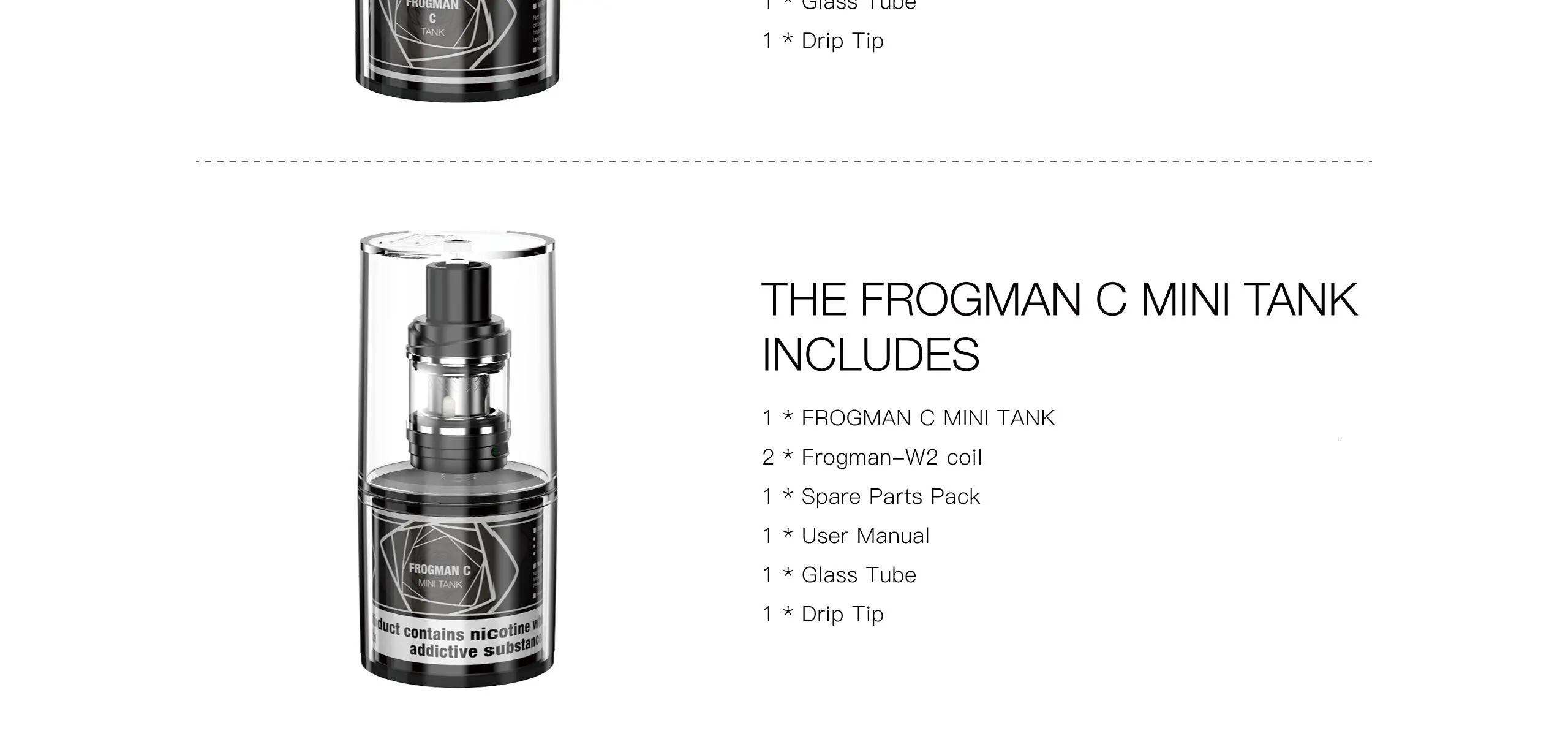 Vaptio Frogman C бак с 4,0 мл Vape атомайзер подходит для 510 коробка мод электронная сигарета 0,1-ом легкий Топ наполнение