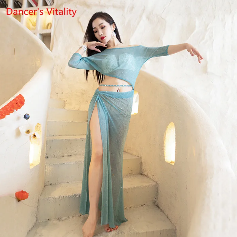 Для танца живота женские пикантная обувь для взрослых Платье -пачка с вышивкой из