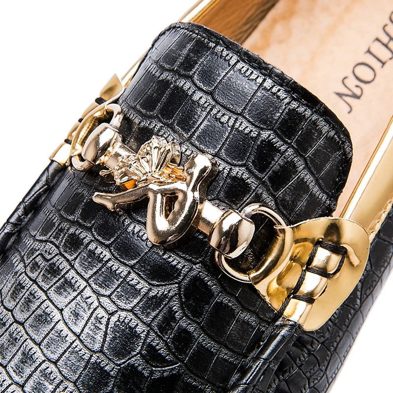 AGSan Men Luxury Brand Loafers Gold Driving Shoes Large Size 38-48 Moccasins for Men Italian Shoes Drop Shipping Slipon Footwear