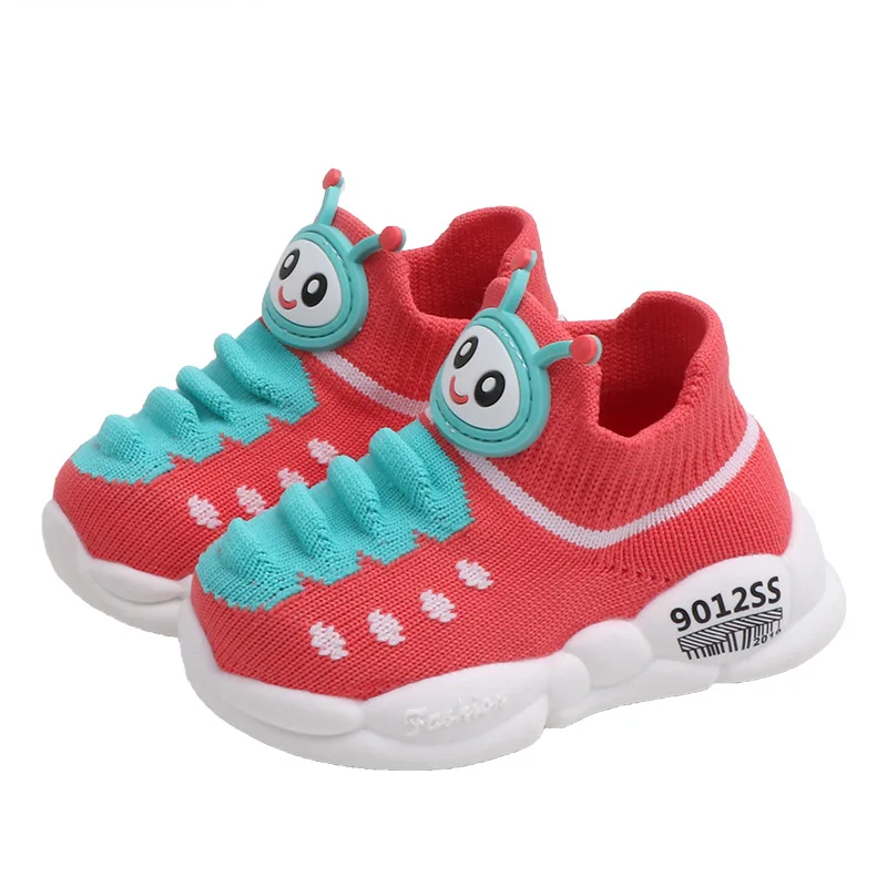 

Knitted Kids Shoes 2019 New Autumn Winter Children Soft Bottom Warm Boots Korean Cute Cartoon Baby Toddler Shoes Sapato Bebe
