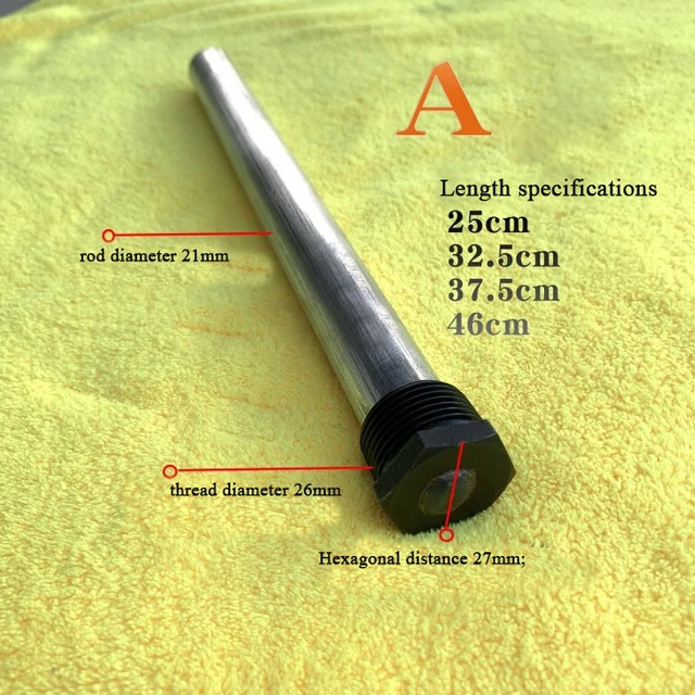 Magnesium anode rod for water heater Magnesium rod anode water heater  replacement descaling tool high purity - AliExpress