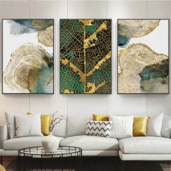 

Leaf and Trunk Texture Abstract Wall Art Canvas Poster Print Nordic Decorative Picture Painting Modern Living Room Decor