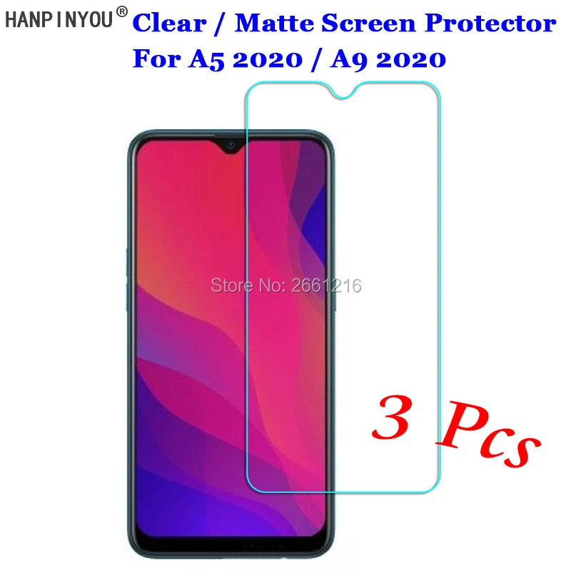 3 шт./лот для Oppo A5 (2020) / A9 6 5 дюйма Новая прозрачная/Антибликовая матовая защитная