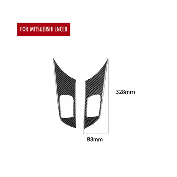 

Carbon Fiber Window Lift Switch Panel Black 1 Pair Accessory Parts For Mitsubishi Lancer EVO X 2008-14