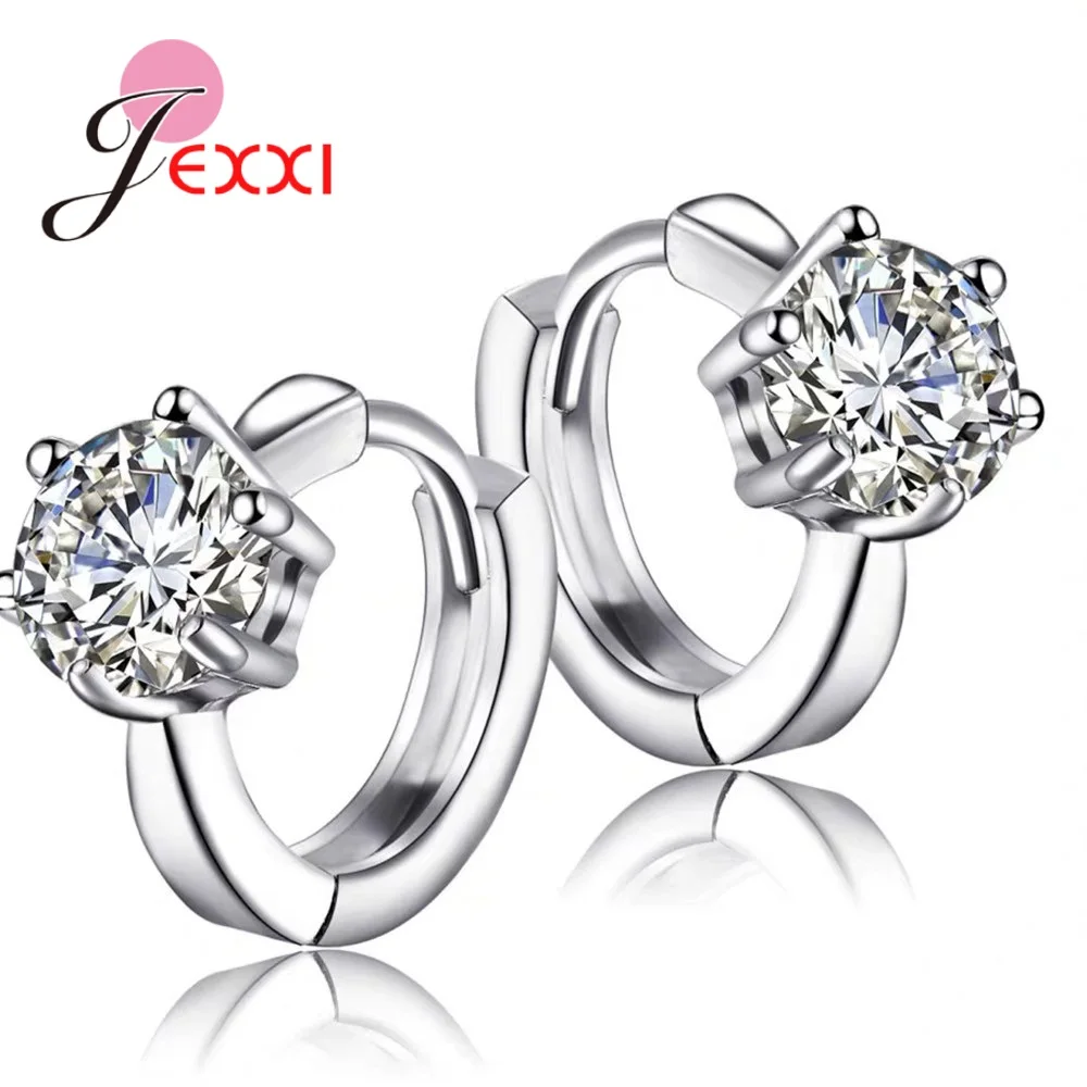 Серьги-кольца из натуральной 925 пробы и серебра модные корейские серьги оптовая