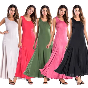 

clothing OWLPRINCESS 2020 New Summer Sleeveless Solid Color Expandable Dress