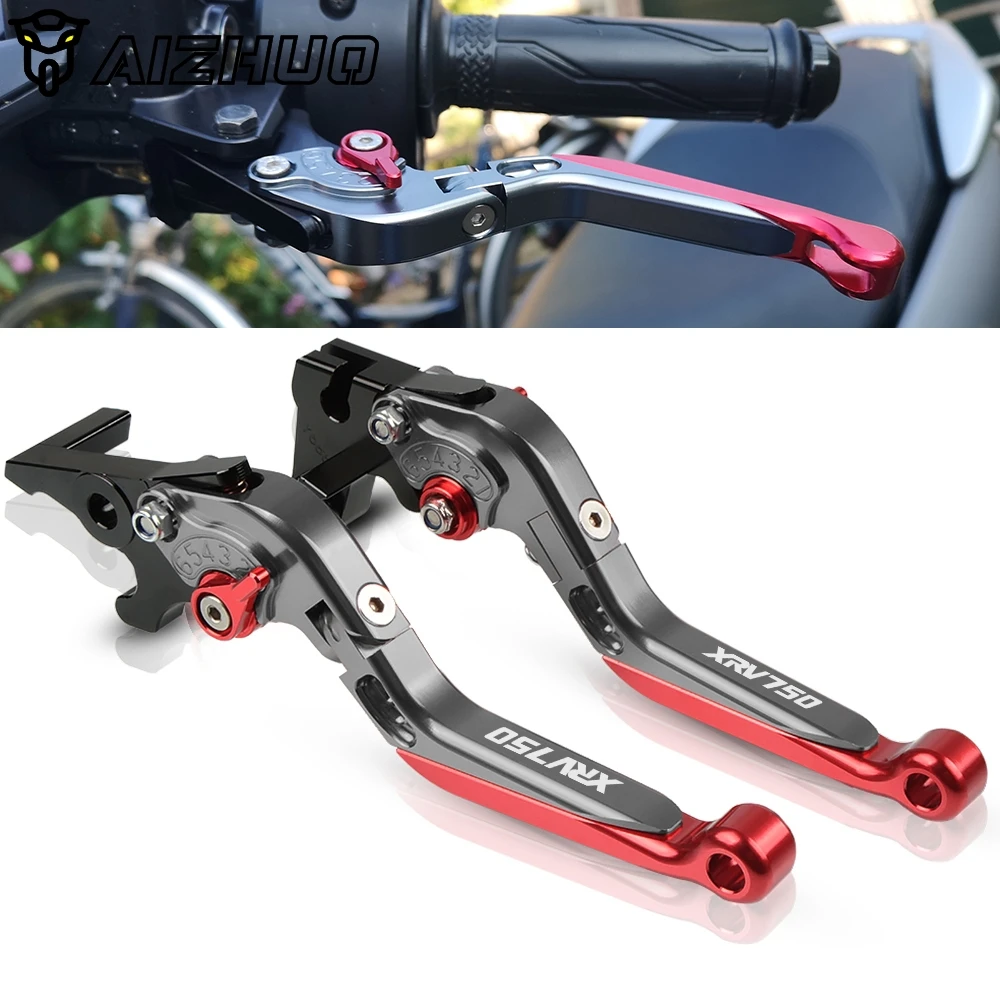 

Motorcycle Adjustable Folding Extendable Brake Clutch Levers For Honda XRV750 L-Y Africa Twin 1990-2003 1991 1992 XRV 750
