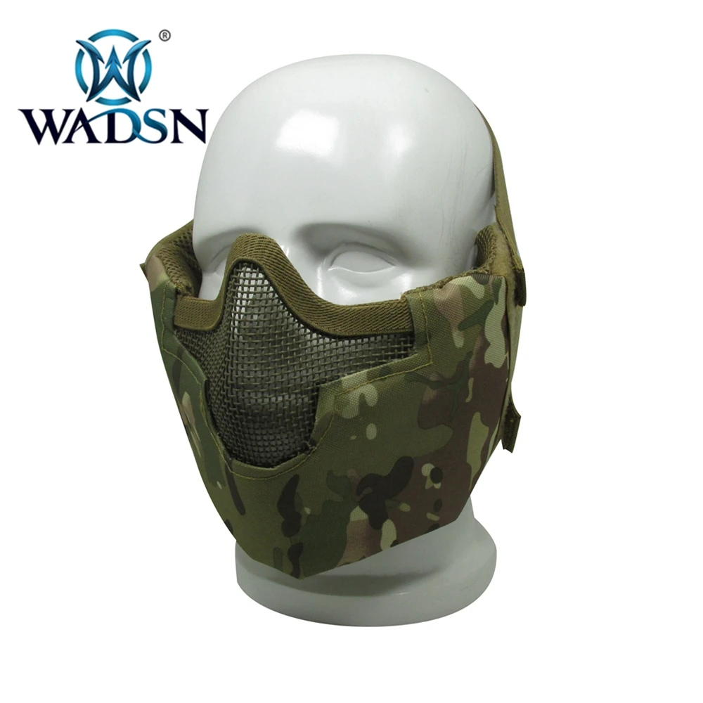 WADSN мужской тактический для игры в страйкболл войнушки половина Защита лица V8