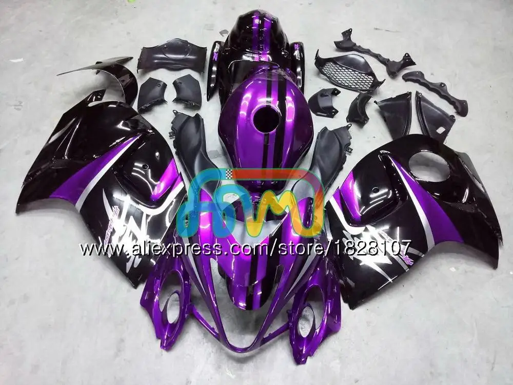 No. 19 Purple Жемчуг зеленый впрыска топлива для SUZUKI Hayabusa GSXR-1300 GSXR 1300 56BS. 69 GSXR1300 08 09 10 11 12 2008 2009 2010 2011 2012 обтекатель - Цвет: No. 19 Purple