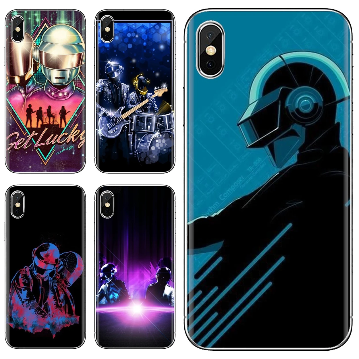 Daft панк Мягкий ТПУ силиконовый чехол для Huawei P8 P9 P10 P20 P30 P Smart 2019 Honor Mate 9 10 20 8X 7A 7C Pro Lite