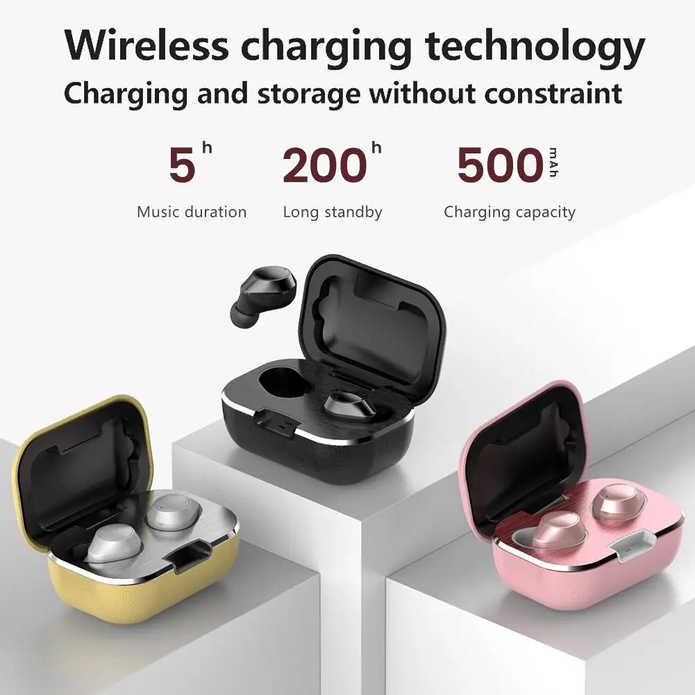 Bluetooth в ухо Автоматическое Сопряжение наушники гарнитура поддерживает Беспроводное зарядное устройство сенсорный наушник непрерывно подключенный Спорт# N