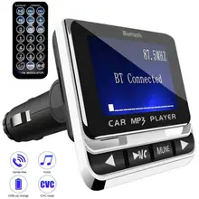 1,4 дюймовый экран Bluetooth автомобильный комплект MP3 плеер беспроводной FM радио Поддержка usb зарядка Handfree вызов с ЖК-пультом дистанционного управления