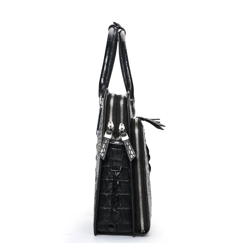 Genuine Crocodile Leather Men's Handbag Business Bag