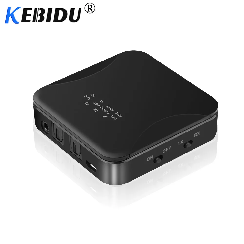 Kebidu Bluetooth 5,0 передатчик приемник aptX беспроводной адаптер HD LL Bt аудио Музыка 3,5 мм 3,5 AUX Jack/SPDIF/RCA для ТВ ПК автомобиля
