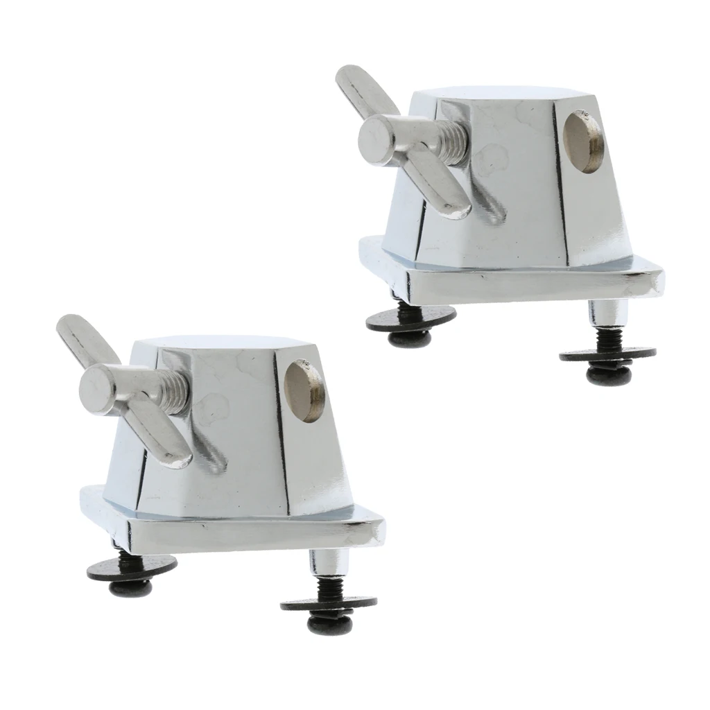 Chrome Floor Tom Leg Bracket for Tom Drum Set Parts Accessories 2pcs