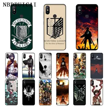 

NBDRUICAI Attack on Titan anime wing TPU Soft Silicone Phone Case for Xiaomi 8 9 se 5X Redmi 6pro 6A 4X 7 5plus note 5 7 6pro