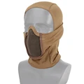 सामरिक पूर्ण चेहरा मास्क Balaclava टोपी मोटरसाइकिल सेना Airsoft पेंटबॉल मास्क धातु जाल शिकार सुरक्षात्मक मास्क