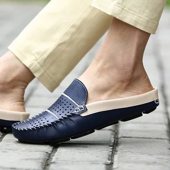 

2020 Hot Half slippers Mens Anti Slip Luxury Brand Men Shoes Good Quality Fashion Men Shoes Comfortable Casual Men Shoes Spring