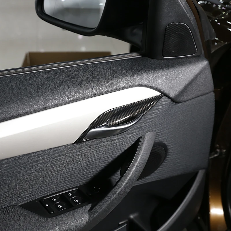 Карбоновое волокно для BMW X1 E84 2011- ABS Хромированная Накладка для внутренней двери автомобиля аксессуары для автомобиля
