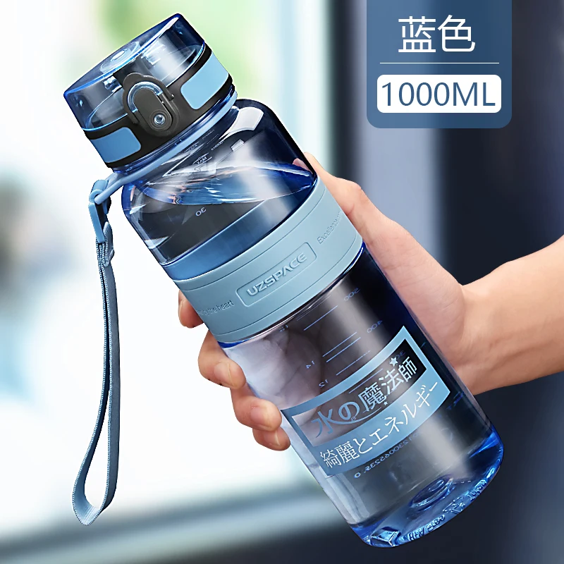 Sports Water Bottles Shaker Cold Juice Cup 500/1000ML