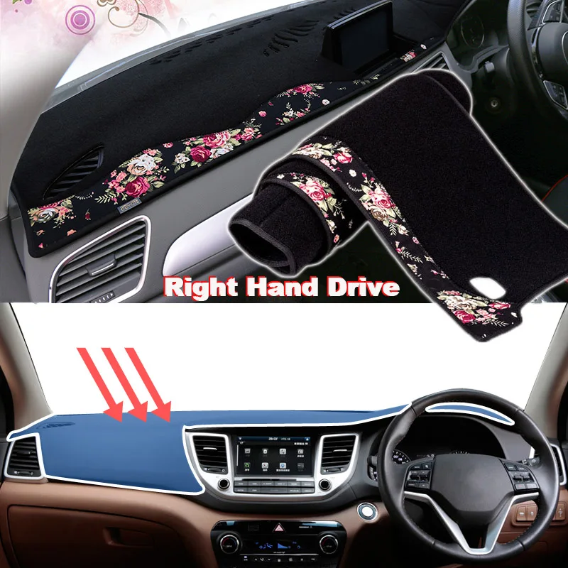 CAR Dashboard Dash Mat Non-Slip Sun Cover Pad For Hyundai Santa Fe 2013~2017