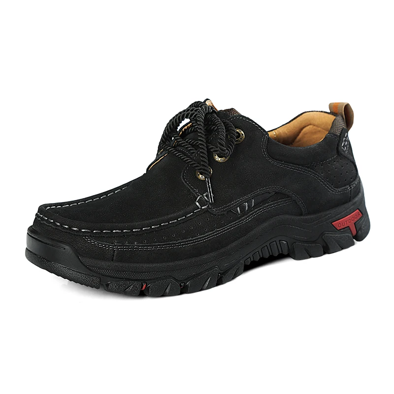 

Step by step overseas large size 38-48 head layer leather hiking outdoor shoes