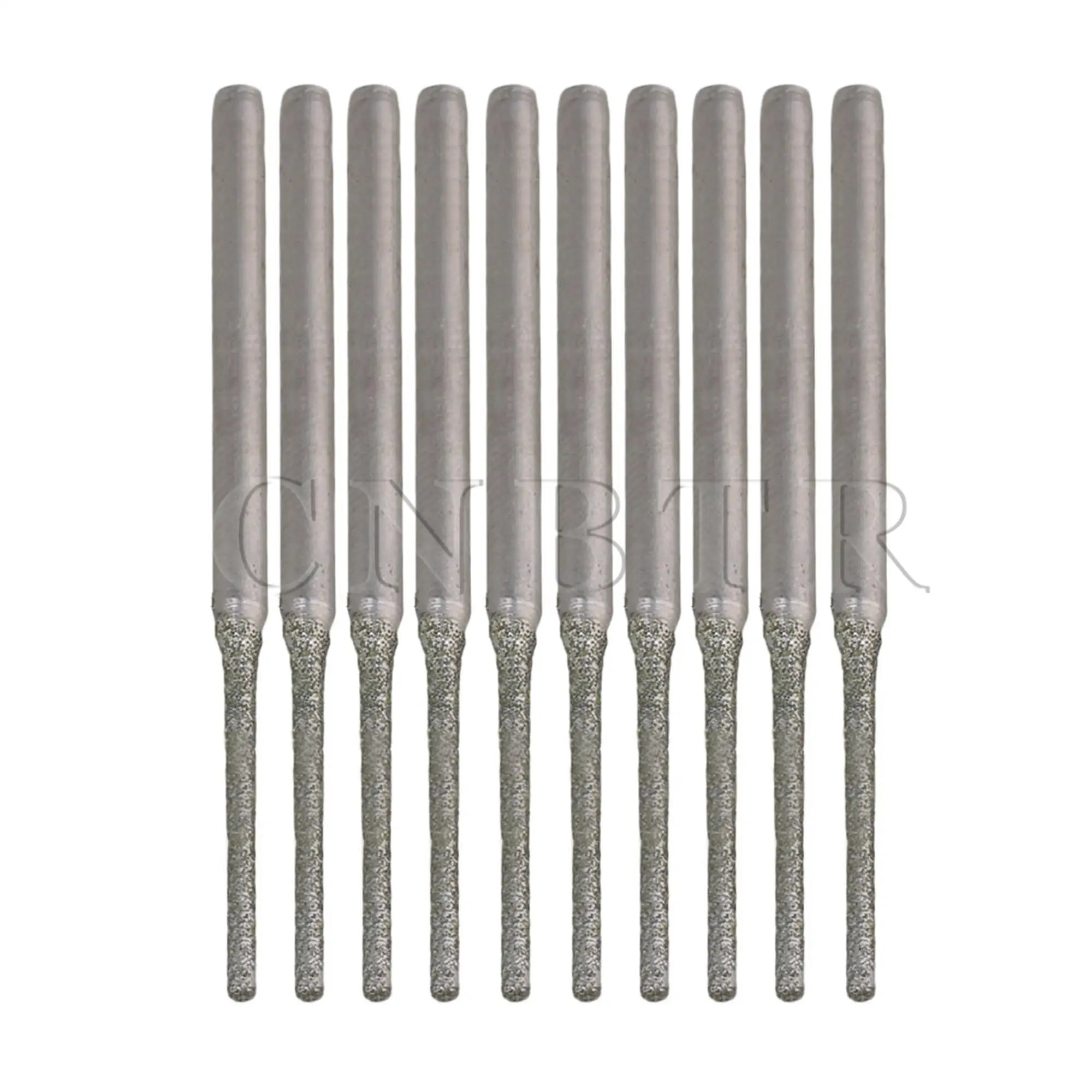 CNBTR 10pcs Extended Diamond Coated Gems Engraving Drill Bits Hole Bit