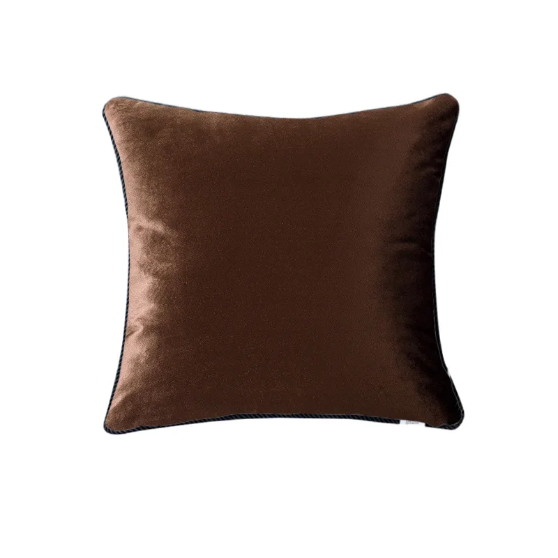 Домашняя декоративная наволочка, однотонный плюшевый прикроватный диван, мягкая сумка, поясная подушка для гостиной, чехол, наволочка - Цвет: 18