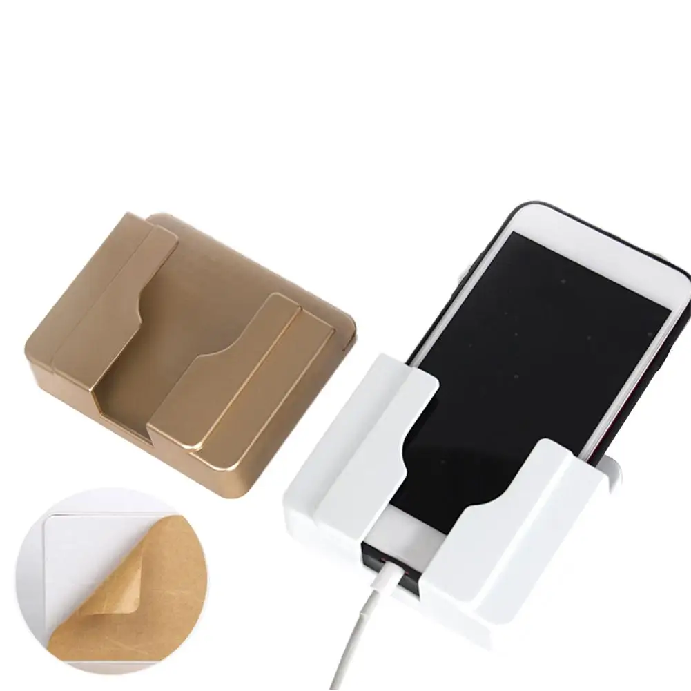 Home Decoration Wall Holder Phone Charging Holder Socket Charger Storage Box Mobile Phone Holder Universal Stand Display Support