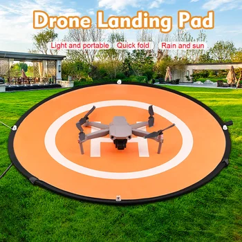 

75cm Foldable Drone Portable ABS Outdoor Double Sided Universal Night Flight Light Waterproof Landing Pad Round For Zoom Phantom