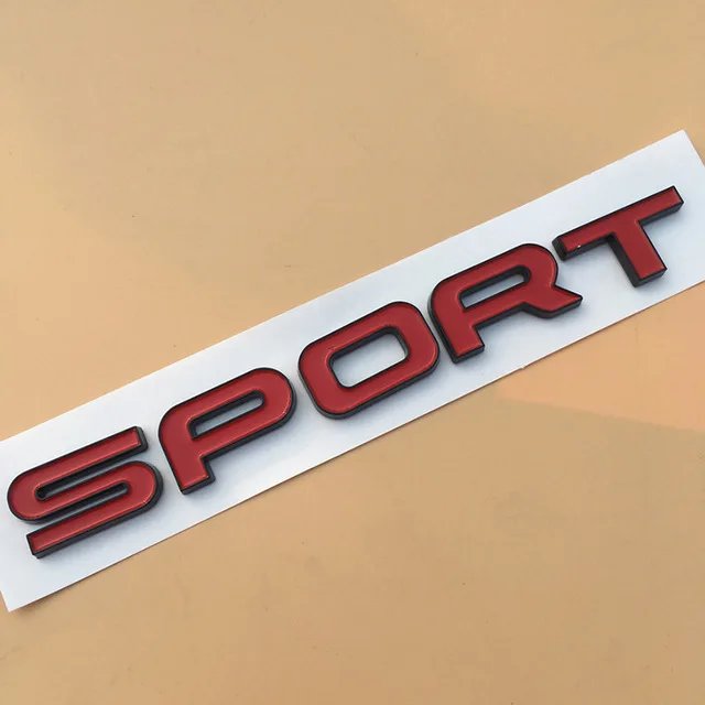 Роскошный значок SCV6 SDV6 SDV8 Si4 для автомобиля, стильная наклейка на багажник, Спортивная Эмблема Для Land Range Rover SV, автобиография, обнаружение ВШЭ - Цвет: SPORT red black