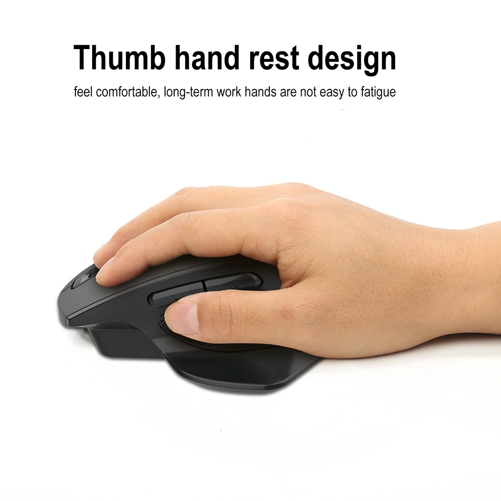 Günstige SeenDa Wiederaufladbare 2,4G Drahtlose Maus 6 Tasten Gaming Maus für Gamer Laptop Desktop USB Empfänger Stille Klicken Stumm Mause