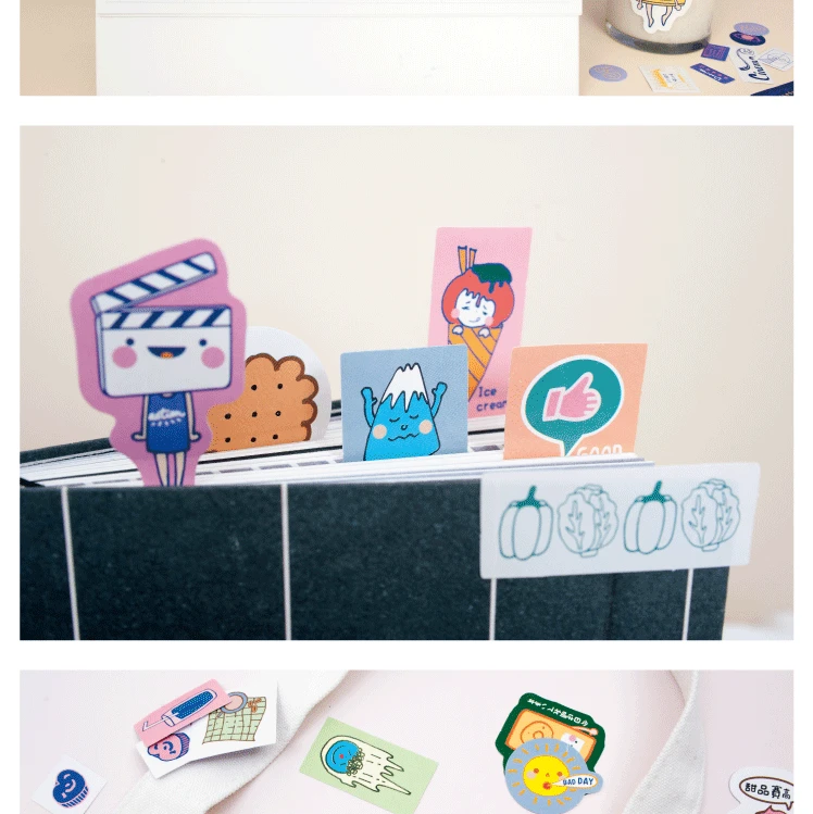 30pcs/1pack Kawaii Stationery Stickers Yuanqi fun Diary Planner Decorative Mobile Stickers Scrapbooking DIY Craft Stickers