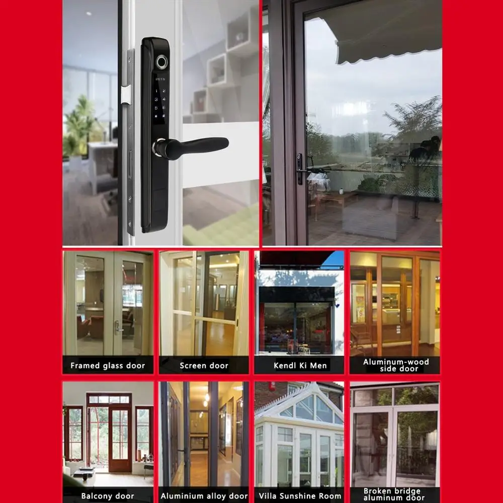 Smart Fingerprint Door Lock Security Intelligent Lock Biometric Electronic Wifi Door Lock Anti-theft Electronic Lock