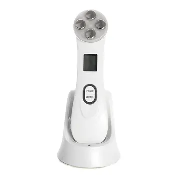 

Facial Mesotherapy Electroporation RF Radio Frequency LED Photon Face Lifting Tighten Wrinkle Removal Skin Care Face Massager
