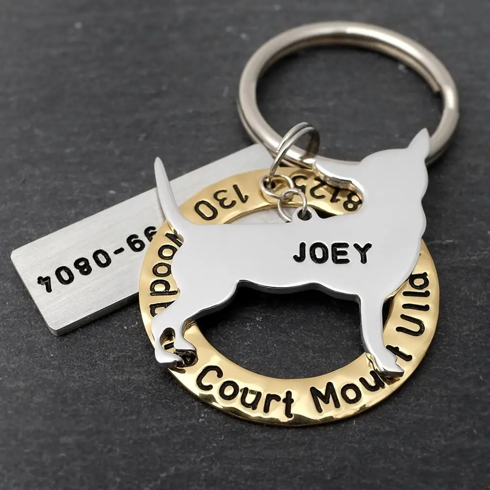 

Chihuahua Dog Tag,Pet ID Tags,Custom Dog Tag,Chihuahua Tag,Pet Charm,Personalized Dog Tag Engraved Name Address and Phone Number