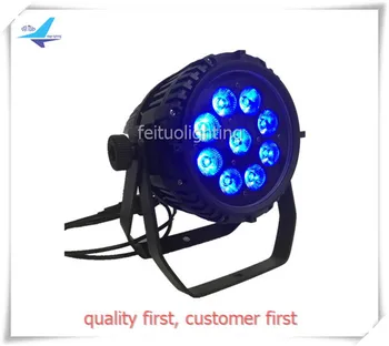 

E-10lights Wireless battery 9*12W 6 in1 leds rgbwa+uv led battery par light IP65 outdoor
