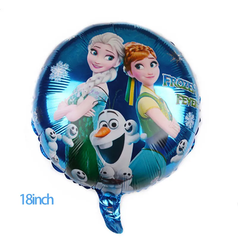 18inch Disney вечерние украшения мультфильма «Холодное сердце 2 платья Эльзы и Анны пластин скатерть соломы Бумага Полотенца на день рождения рождественские украшения - Цвет: 18inch