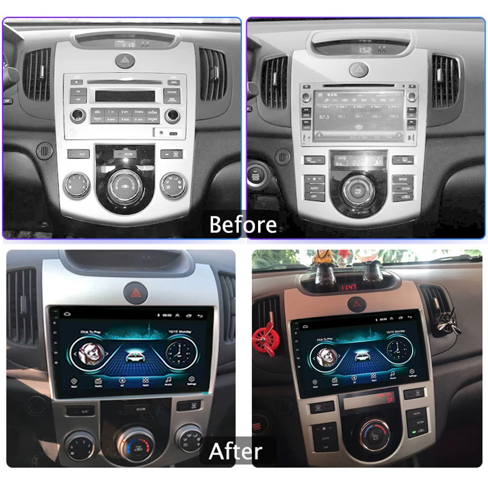 Для KIA forte 2009 2014 Автомобильный мультимедийный плеер радио gps аудио Android 8 1 9 дюймов