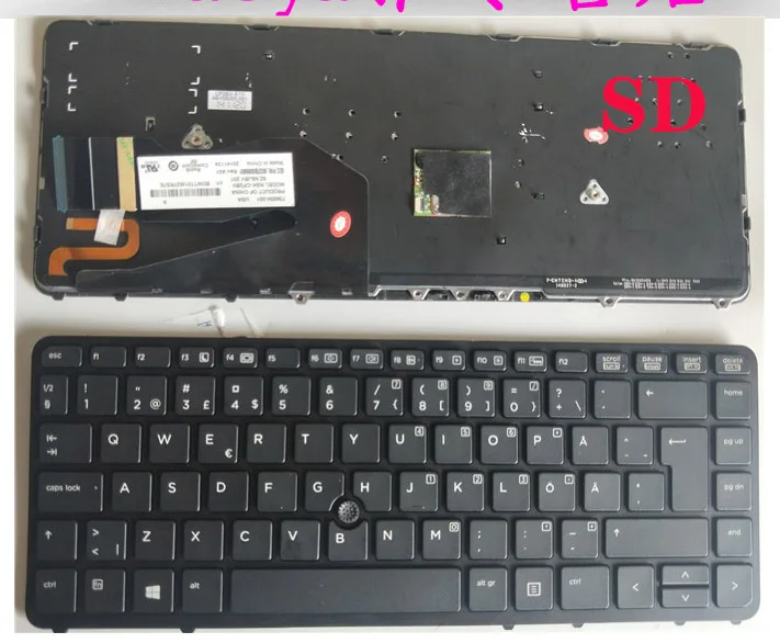 Клавиатура для HP Elite Book 840 G1 G2 850 ZBook 14 Арабская русская испанская шведская