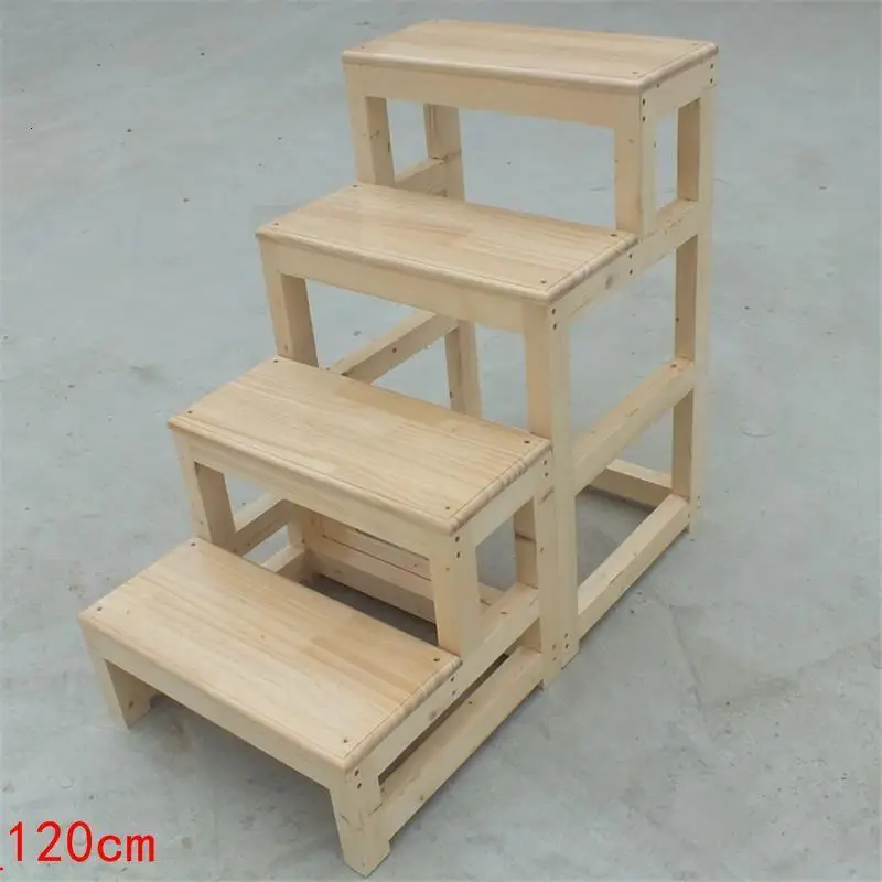 MODEL F Детский табурет для ванной комнаты Sgabelli Cucina Scaletta Legno Merdiven Stepladder Chair Escabeau - Цвет: MODEL F