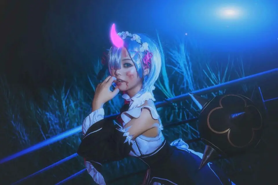 Японский аниме Re: Zero Hajimeru Isekai Seikatsu Rem Косплей Хэллоуин Дьявол Рога Аниме Косплей Реквизит подарки